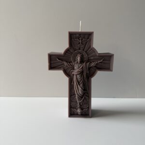 Jesus Resurrected Pillar Candle